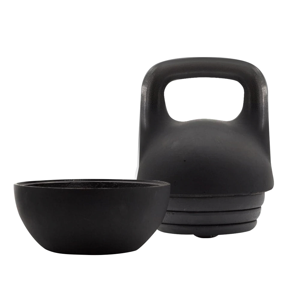 12-32kg Adjustable Cerakote Kettlebell in Black