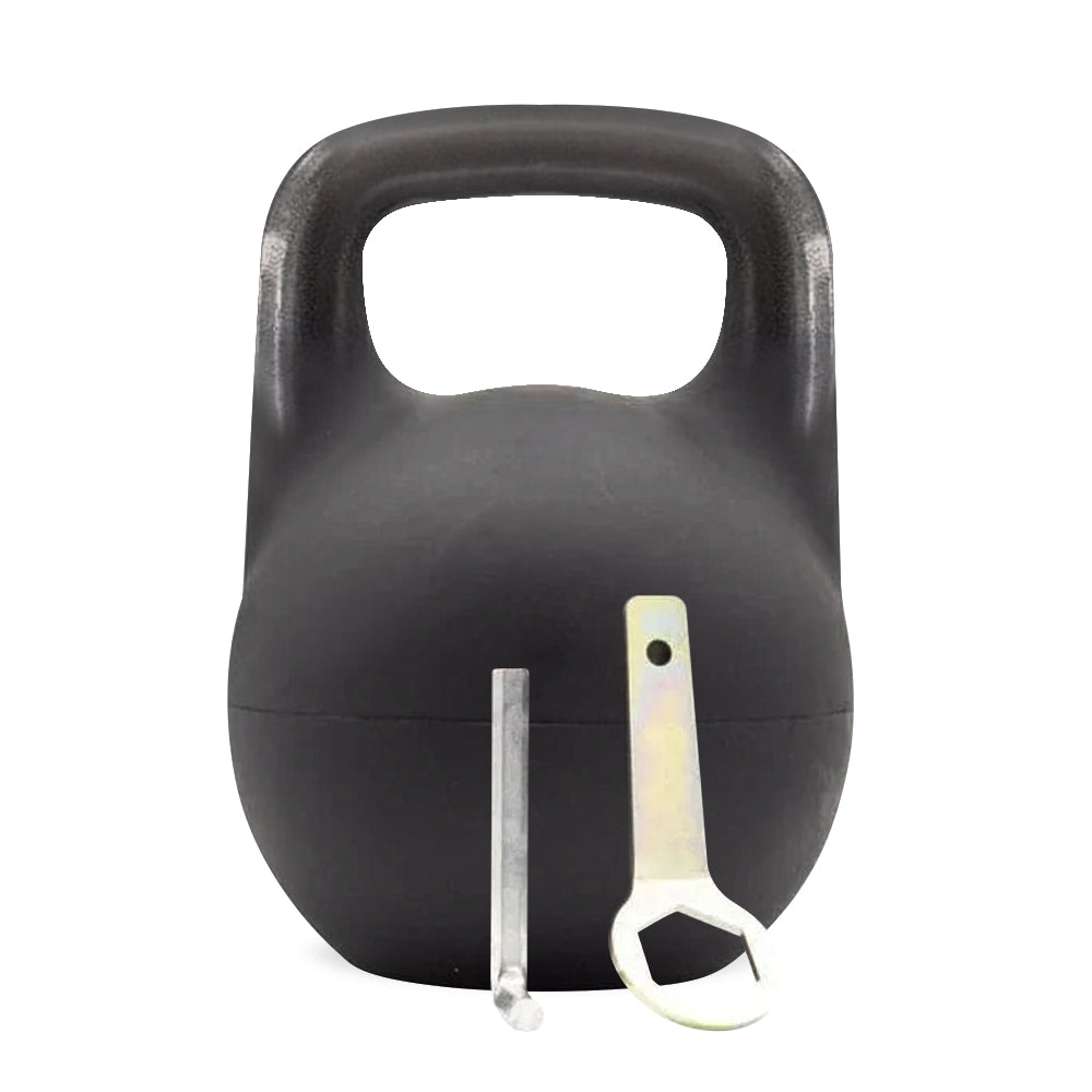 12-32kg Adjustable Cerakote Kettlebell in Black