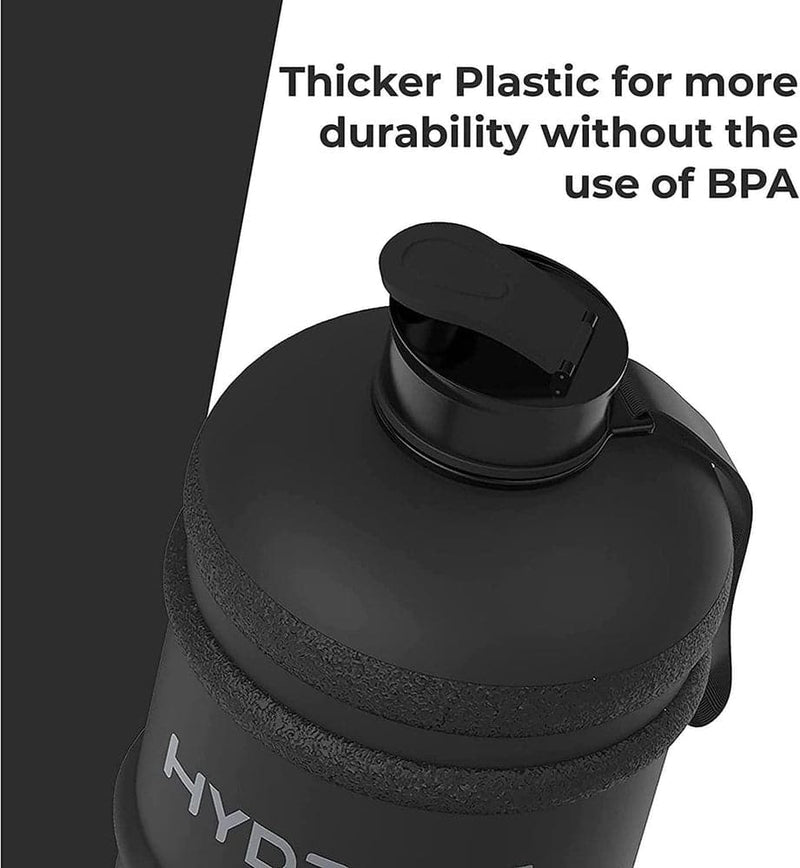 Hydrate 2.2 Litre Water Bottle - Now with Easy Drink Cap - Durable & Extra Strong - BPA-Sports & Outdoors-Kettlebell Kings