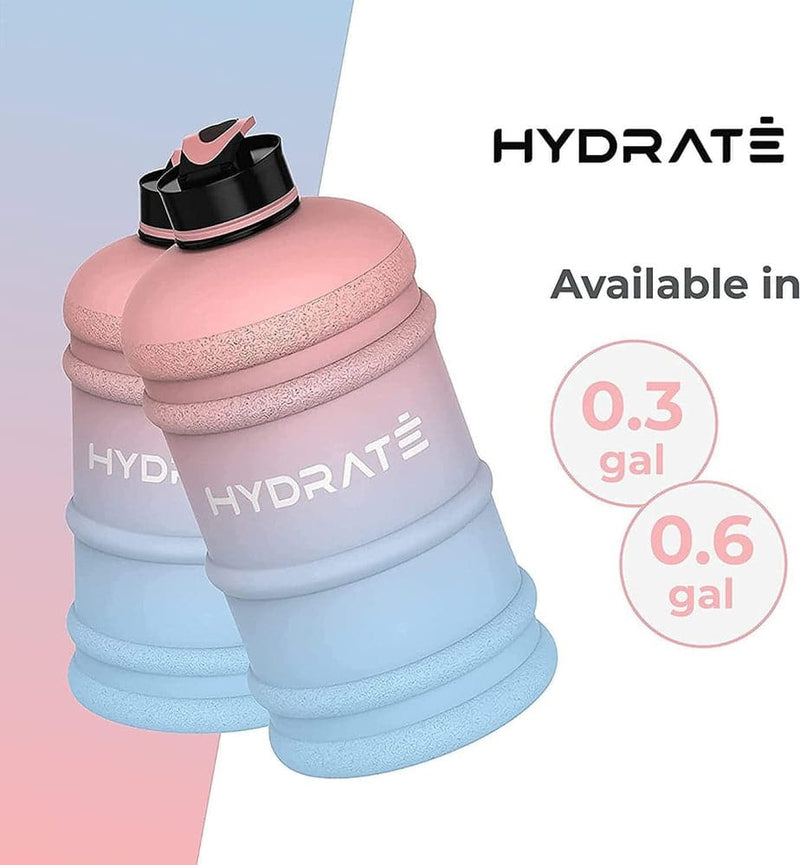 HYDRATE XL Jug Half Gallon Water Bottle - BPA Free, Flip Cap, Ideal for Gym - Color-Sports & Outdoors-Kettlebell Kings