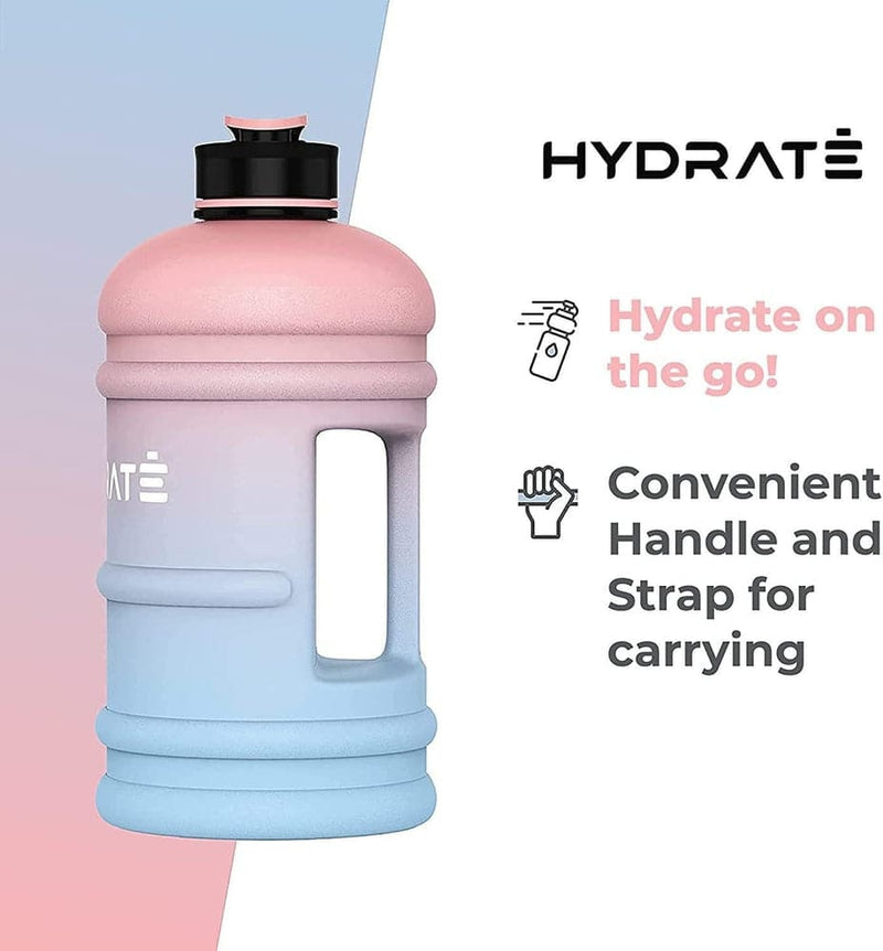 HYDRATE XL Jug Half Gallon Water Bottle - BPA Free, Flip Cap, Ideal for Gym - Color-Sports & Outdoors-Kettlebell Kings