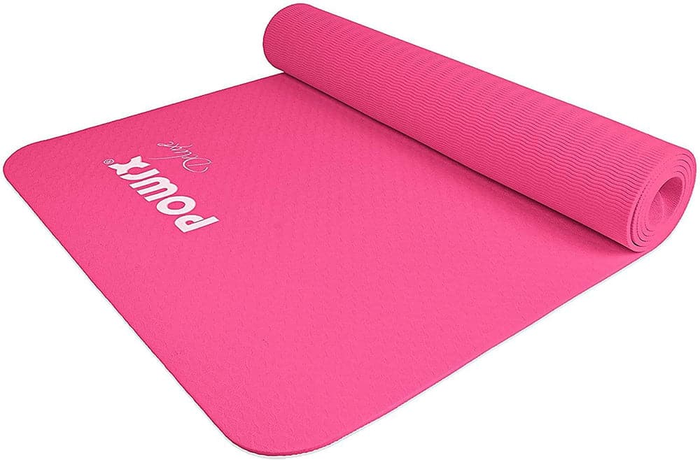 POWRX Yoga Mat TPE with Bag | Excersize mat for workout | Non-slip large yoga mat-Sports & Outdoors-Kettlebell Kings