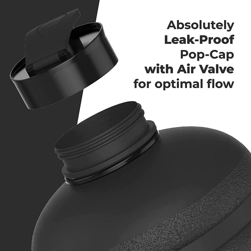 Hydrate 2.2 Litre Water Bottle - Now with Easy Drink Cap - Durable & Extra Strong - BPA-Sports & Outdoors-Kettlebell Kings