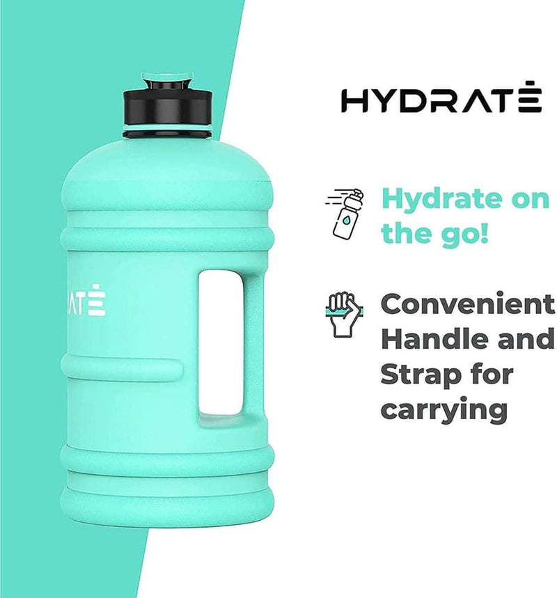 HYDRATE XL Jug Half Gallon Water Bottle - BPA Free, Flip Cap, Ideal for Gym - Color-Sports & Outdoors-Kettlebell Kings