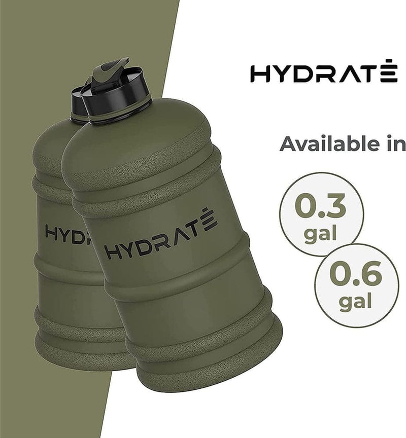 HYDRATE XL Jug Half Gallon Water Bottle - BPA Free, Flip Cap, Ideal for Gym - Color-Sports & Outdoors-Kettlebell Kings