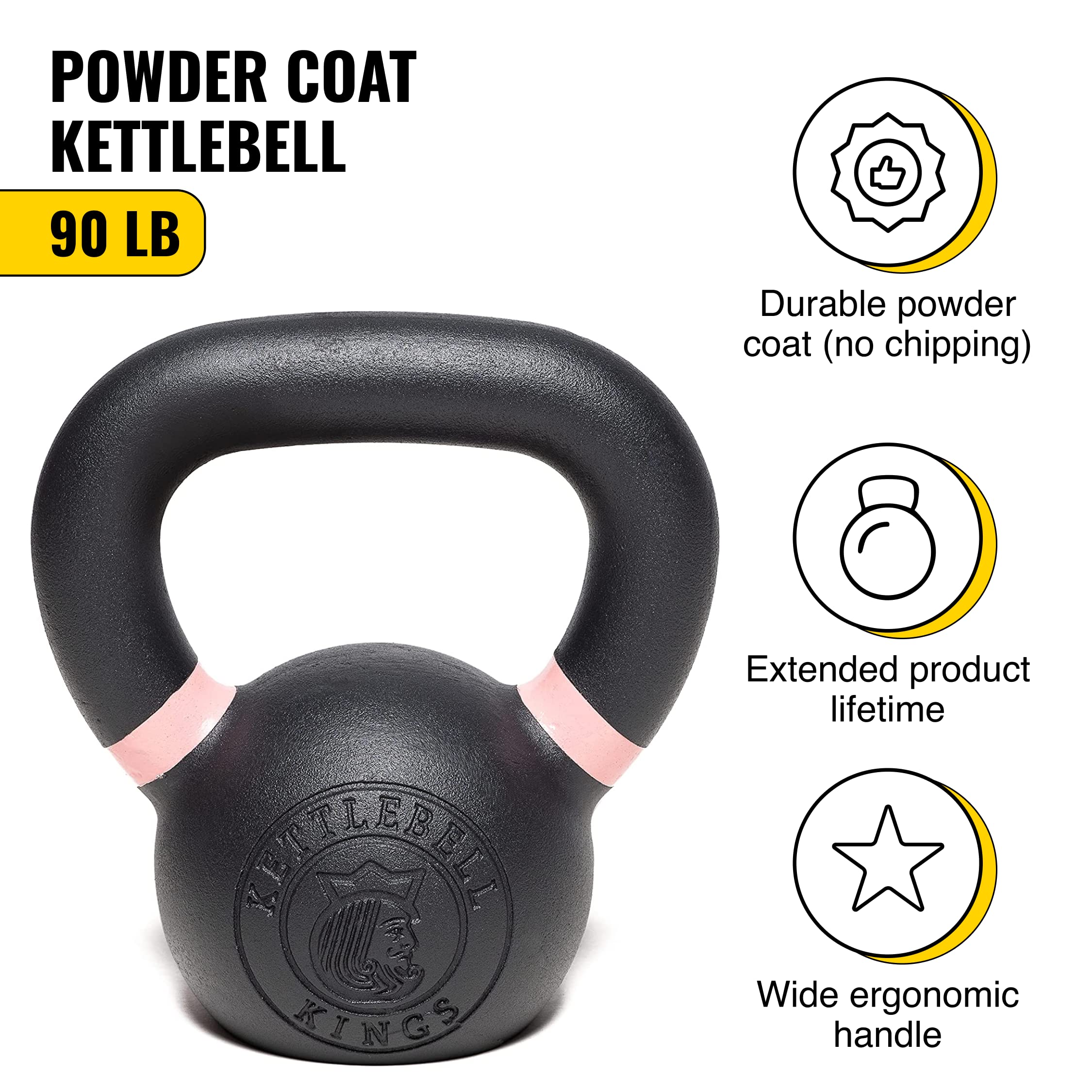 Powder Coat Kettlebell in LB