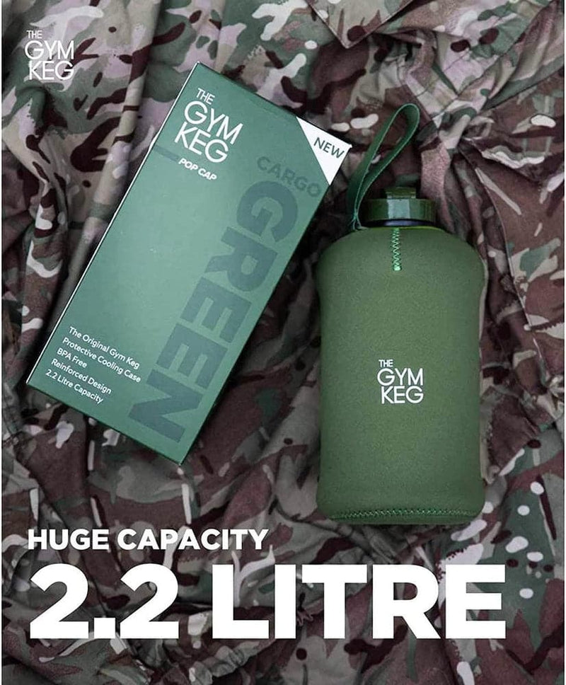 THE GYM KEG Sports Water Bottle (2.2 L) Insulated | Various Color Options | Half Gallon-Sports & Outdoors-Kettlebell Kings