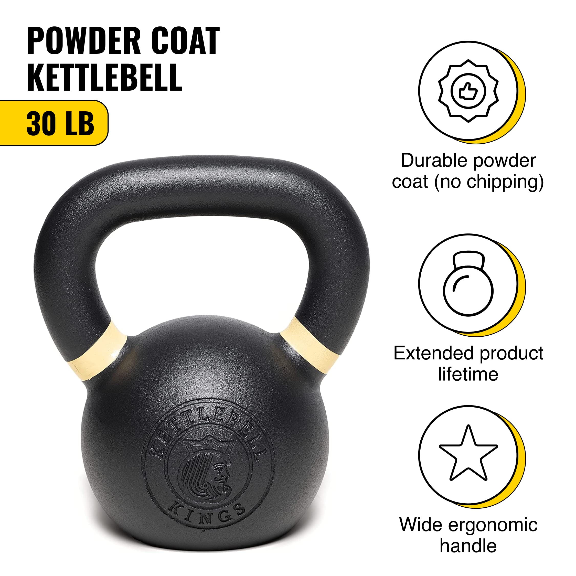 Powder Coat Kettlebell in LB