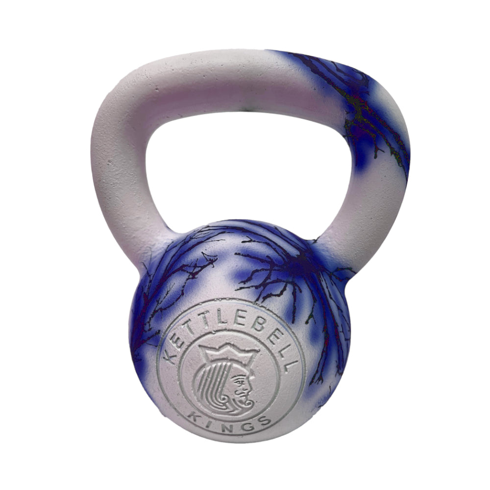 Cerakote Kettlebell - Blue/White Lava