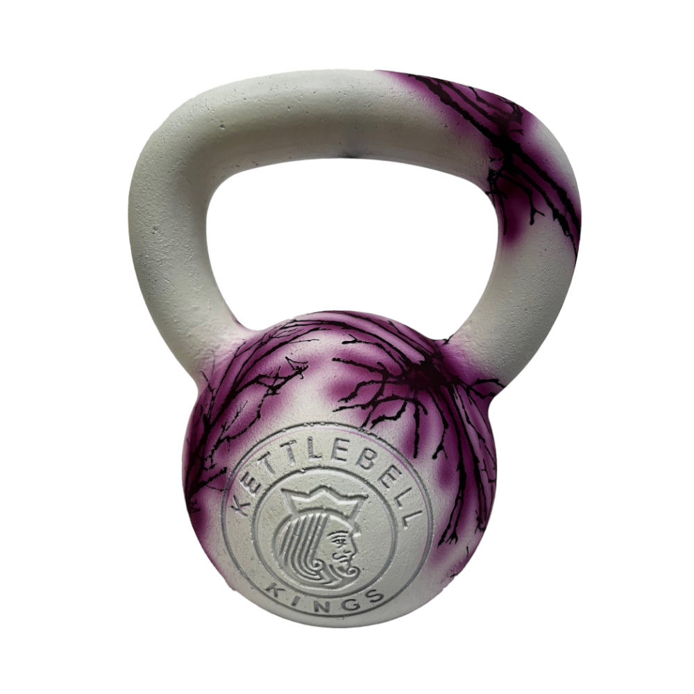 Cerakote Kettlebell - White/Purple Lava