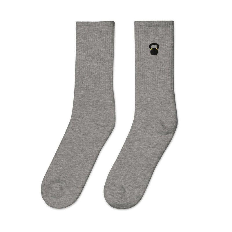 Embroidered Kettlebell Socks