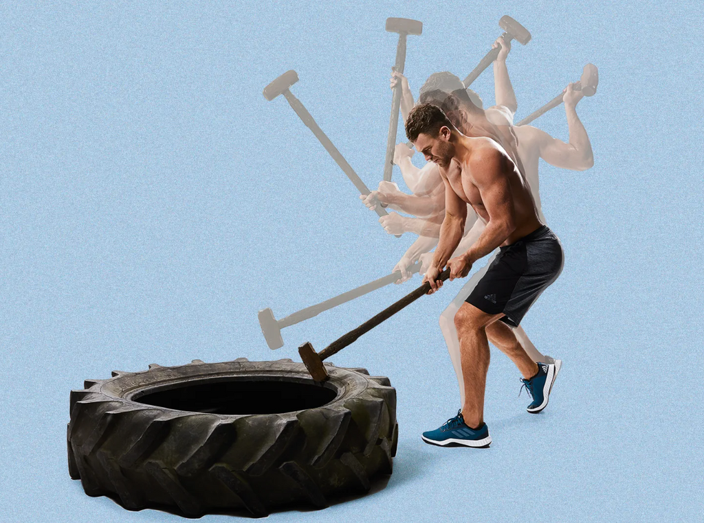 Sledgehammer Training Without Tire Gym Hammer Workout
