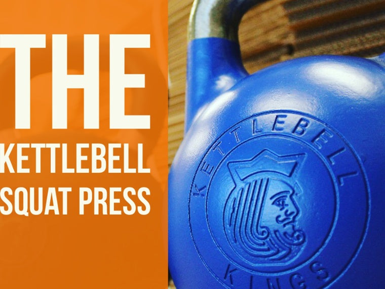 Beginner Kettlebell Exercise For Women: Part 3 - Kettlebell Squat Press