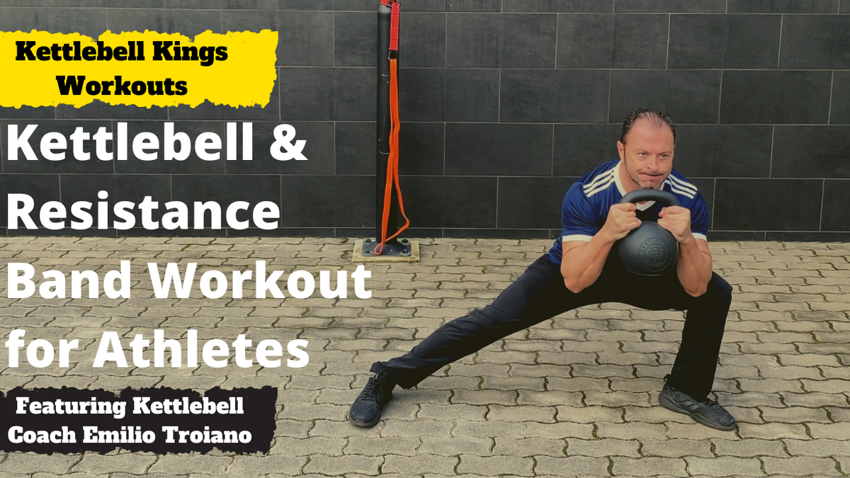 Kettlebell Resistance Band Workout for Athletes