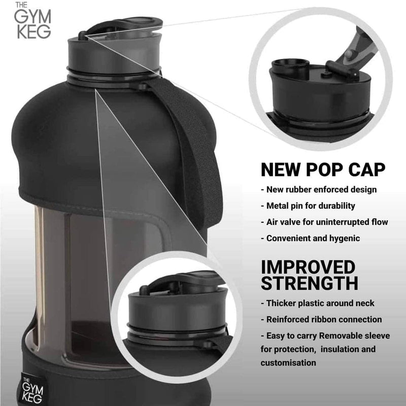 BPA Free Customized Gym Water Bottle 2 Liter High Capacity Outdoor