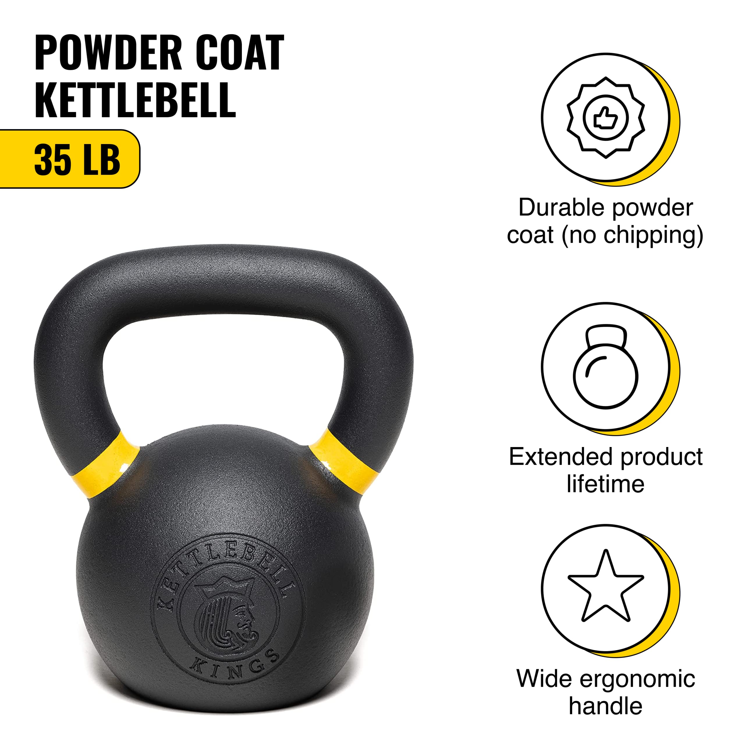 Powder Coat Kettlebell in LB