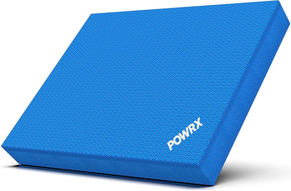 POWRX Foam Balance Pad for Stability Training, Yoga, and Physical