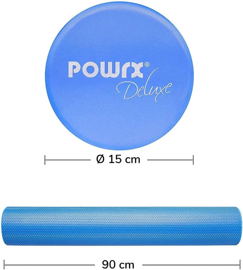 POWRX Foam Roller - Exercise Roller to Relieve Muscle Tension and Rehabilitate Injured-Sports & Outdoors-Kettlebell Kings