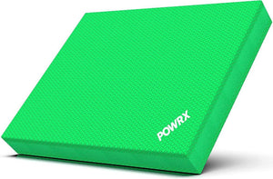 POWRX Foam Balance Pad for Stability Training, Yoga, and Physical Therapy | Non-Slip Foam-Sports & Outdoors-Kettlebell Kings