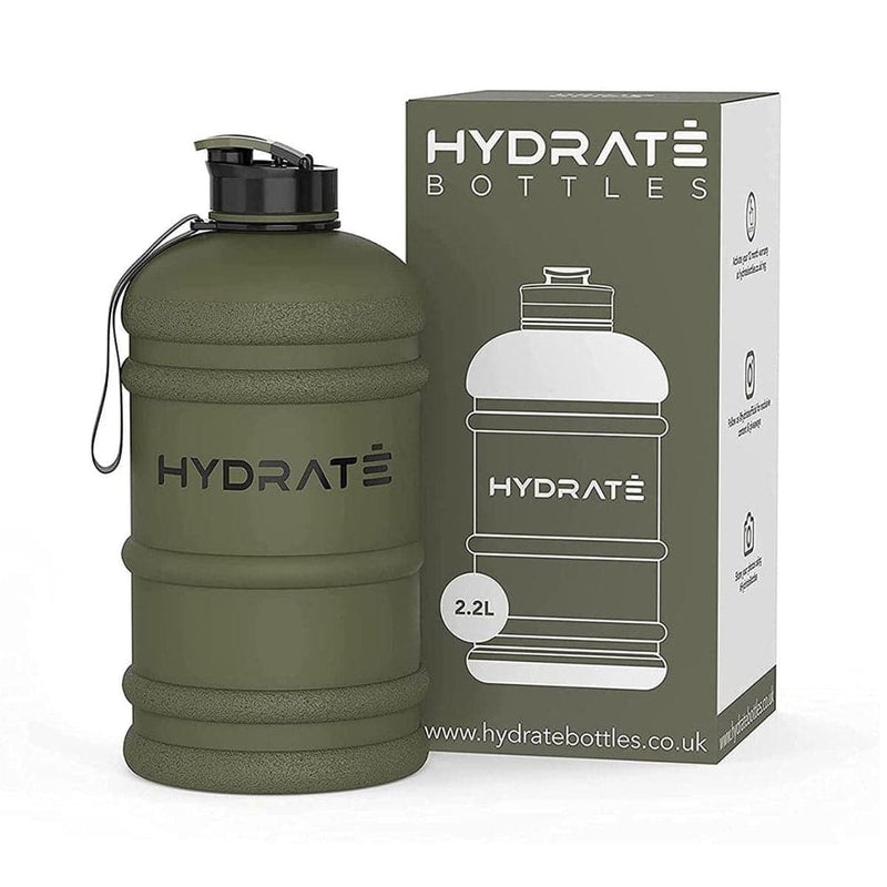 HYDRATE XL Jug Half Gallon Water Bottle - BPA Free, Flip Cap, Ideal for Gym - Color-Sports & Outdoors-Kettlebell Kings