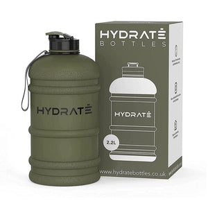 HYDRATE XL Jug Half Gallon Water Bottle - BPA Free, Flip Cap, Ideal for Gym - Color-Sports & Outdoors-Hydrate-Matte Camo Half Gallon-Kettlebell Kings