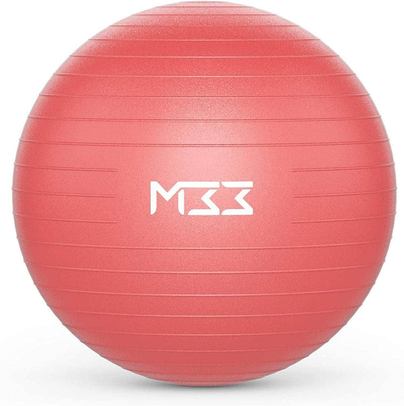 Exercise Ball 55 To 85cm Extra Thick Antiburst Yoga Ball With Hand Pump Gym-Kettlebell Kings