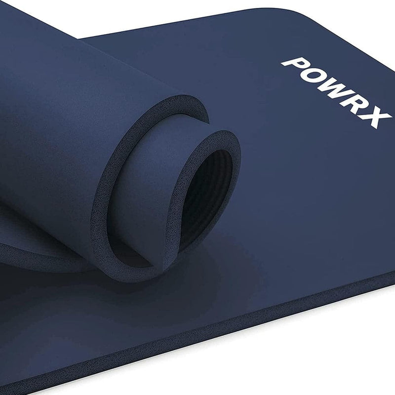 POWRX Yoga & Fitness Mat Professional-Sports & Outdoors-Powrx-Black 75x31x0.6"-Kettlebell Kings